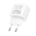Мережевий зарядний пристрій HOCO CS51A Surplus dual-port charger(EU) White