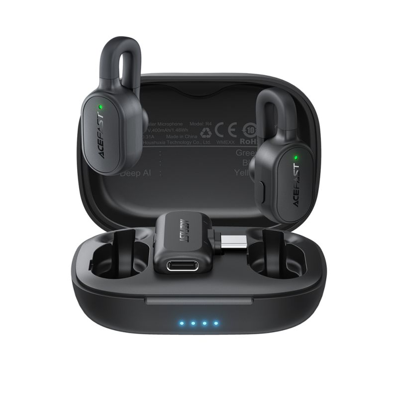Бездротова мікрофонна система ACEFAST R4 dual-mic (Type-C) Black
