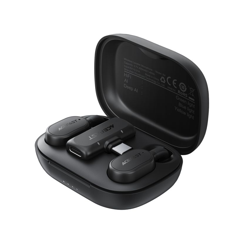 Бездротова мікрофонна система ACEFAST R4 dual-mic (Type-C) Black