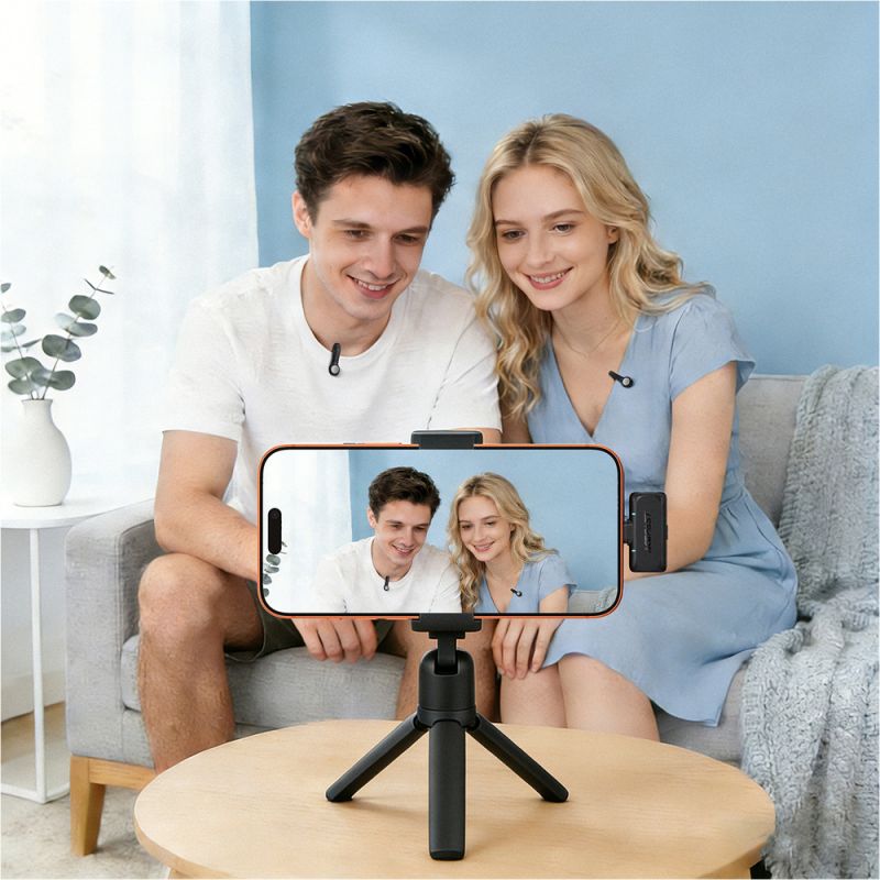 Бездротова мікрофонна система ACEFAST R4 dual-mic (Type-C) Black