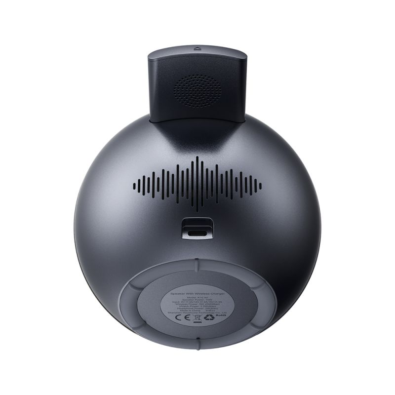 Портативна колонка ACEFAST K10 Air speaker with wireless charger Metal Grey