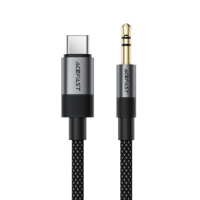 Аудіокабель ACEFAST J11 Type-C to 3.5mm male, nylon braid, 1m, Black