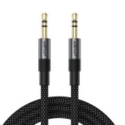 Аудіокабель ACEFAST J10 3.5mm male to 3.5mm male, nylon braid, 1m, Black