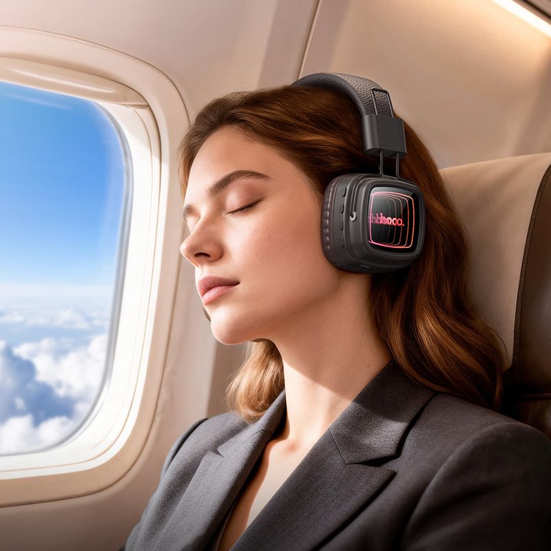 Бездротові накладні навушники HOCO W72 Earl Ⅲ abyss mirror BT headphones Brown