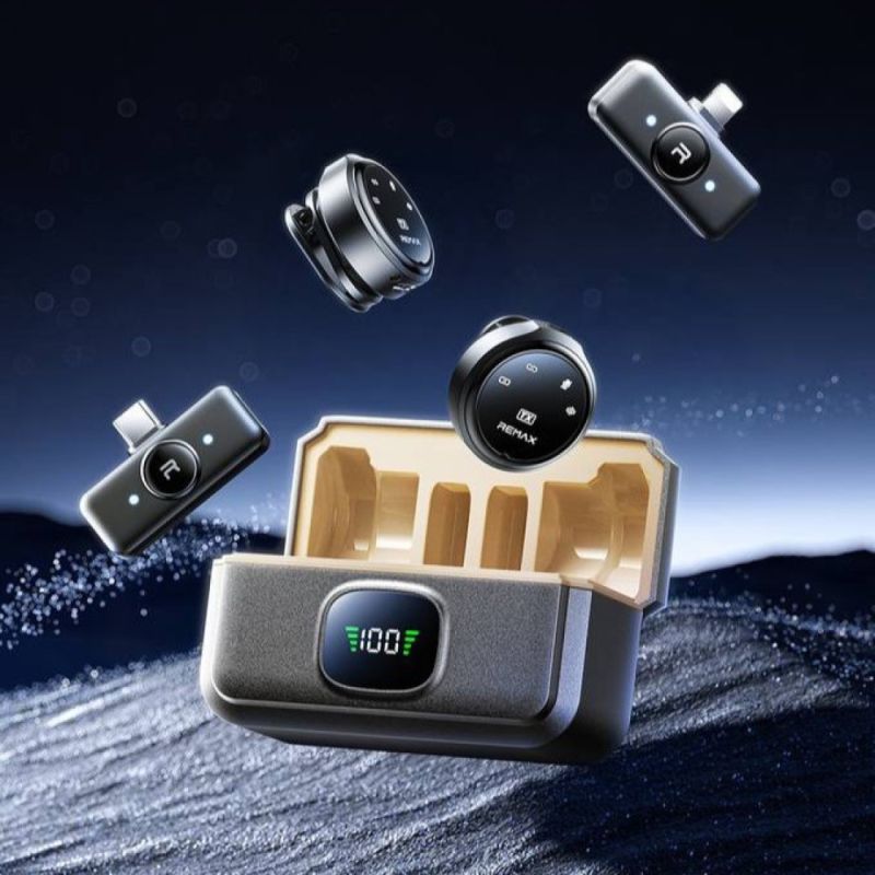 Бездротова мікрофонна система REMAX K22 dual-mic (iP/Type-C) Tarnish