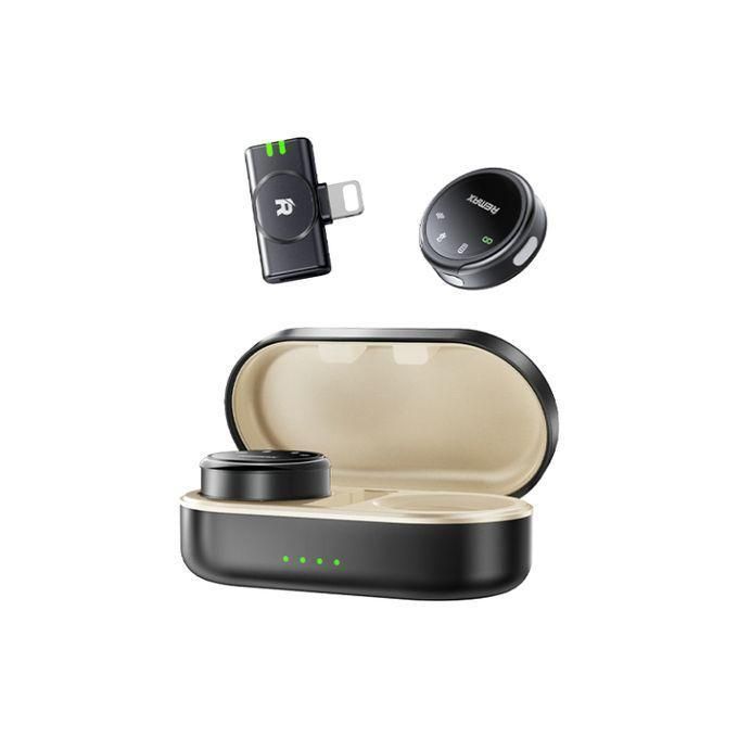Бездротова мікрофонна система "REMAX Magnetic wireless lavalier microphone 2 in 1 K16" iPhone