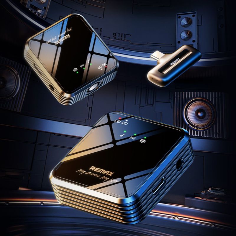 Бездротова мікрофонна система "REMAX 1 in 1 Square microphone  K11"  Type-c
