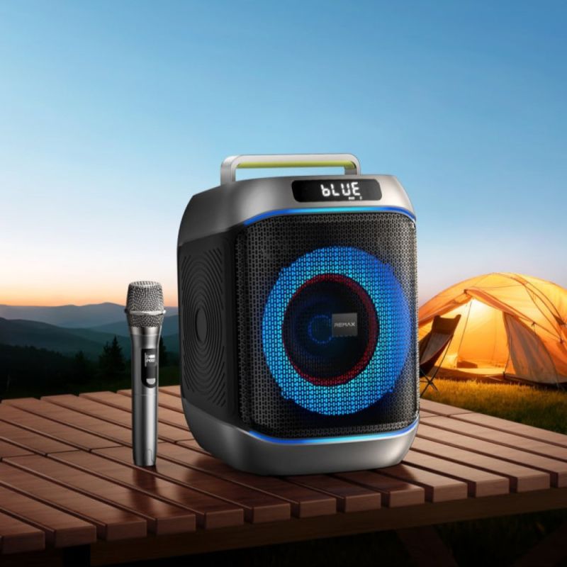 Портативна колонка REMAX RB-MB12 Party lighting Wireless Portable Speaker, 60W, Black