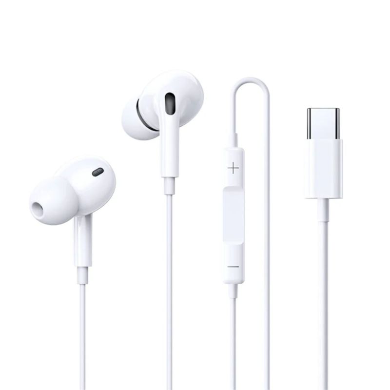 Навушники дротові REMAX Wired Earphones for Music and Call  RM-575/a/i  (Type-C) White