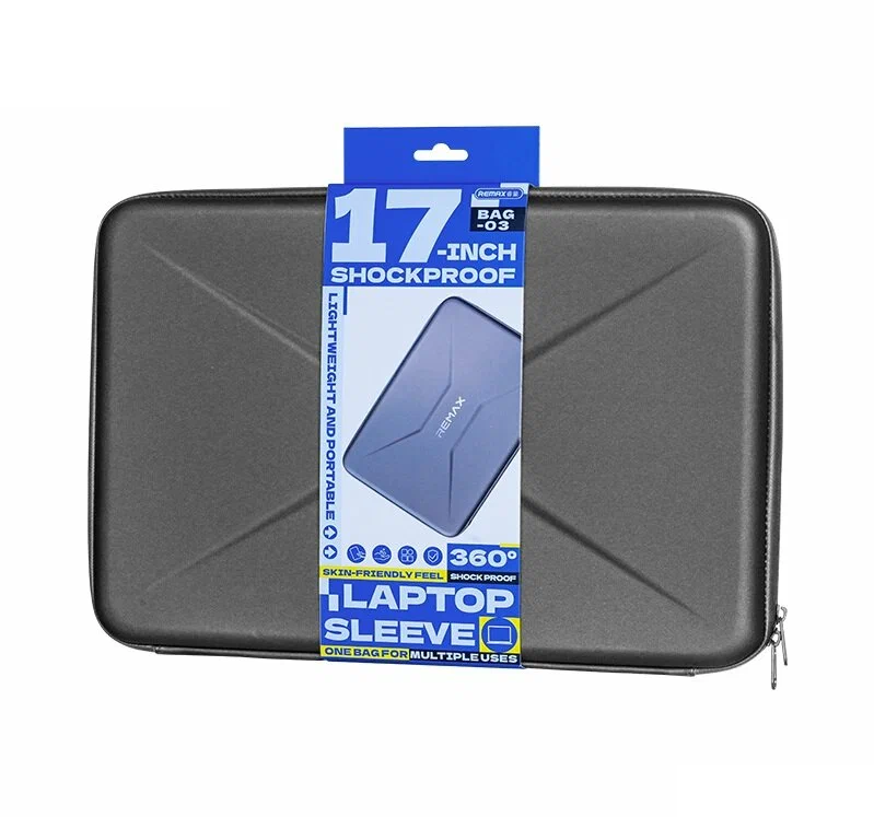 Чохол для ноутбука  "REMAX 17-inch Shockproof Laptop Sleeve BAG-03" Black