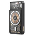 Зовнішній акумулятор REMAX Walking·Phantom Series PD20W+QC22.5W Cabled Magnetic Wireless Charging Power Bank 10000mAh RPP-580 Black