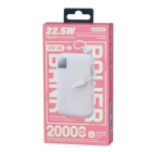 Зовнішній акумулятор REMAX 22.5W Dual cables fast charging power bank 20000mAh FC-15 Beige