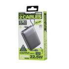 Зовнішній акумулятор REMAX 22.5W Fast Charging Cables Power Bank 20000mAh FC-06 grey