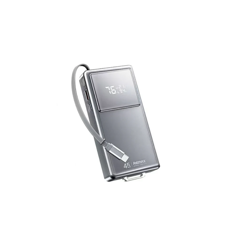 Зовнішній акумулятор REMAX 45W fast chaging Type-C telescopic cable power bank 20000mAh FCP-30 Tarnish