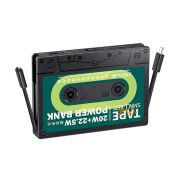 Зовнішній акумулятор REMAX Tape Series PD20W+QC22.5W Cabled Fast Charging Power Bank 10000mAh RPP-533 Black