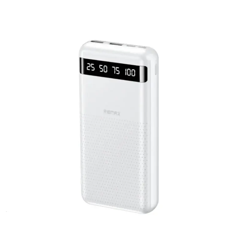 Зовнішній акумулятор REMAX Hintom 2.4A Fast Charging Power Bank 20000mAh RPP-11 White