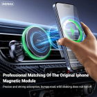 Автотримач для телефона з БЗП REMAX MagSafe Magnetic 15W Wireless Charging Car Mount RM-C01 Black