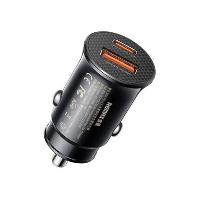 Автомобільний зарядний пристрій REMAX Siya Series 30W PD+QC 1C+1A Multi-compatible Fast Car Charger  RCC358 Black