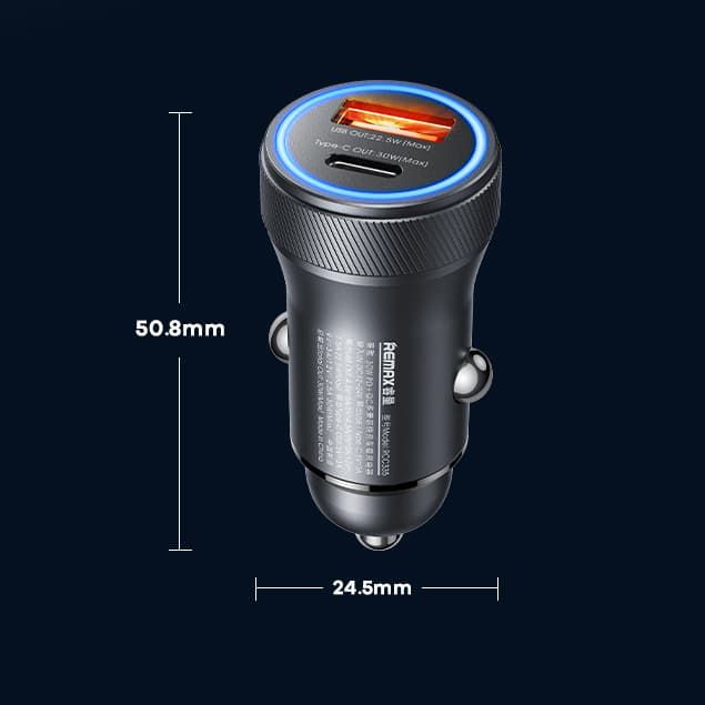 Автомобільний зарядний пристрій REMAX Seaya Series 30W PD+QC 1A+1C Fast Charging Car Charger RCC335 Tarnish