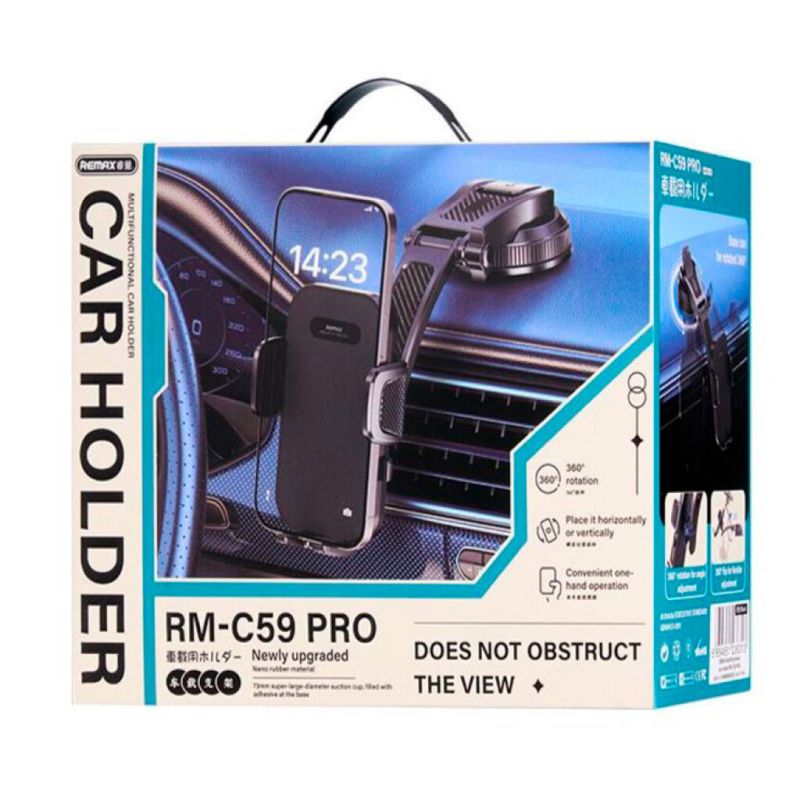 Автотримач для телефона REMAX Multi-functional Car holder RM-C59 PRO Black