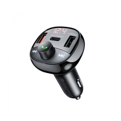 АЗП з FM-модулятором REMAX Lodi Series All-in-One 54.5W PD+QC 2A+1C Fast Car Charge  RCC331 Black