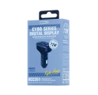 Автомобільний зарядний пристрій REMAX Cybo Series 72W PD+QC 1A+2C Transparent Fast Car Charger with Digital Display  RCC351 Black
