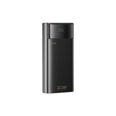 Зовнішній акумулятор REMAX 20+22.5 LED Flashlight Fast Charging Cables Power Bank 20000mAh FC-12 Black