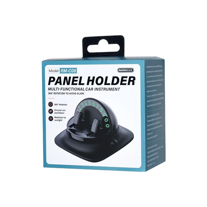 Паркувальна карта з автотримачем REMAX Multi-functional Car Instrument Panel Holder RM-C08 Black