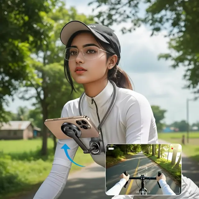 Тримач "REMAX First perspective neck  magnetic phone holder RM-C56" Grey
