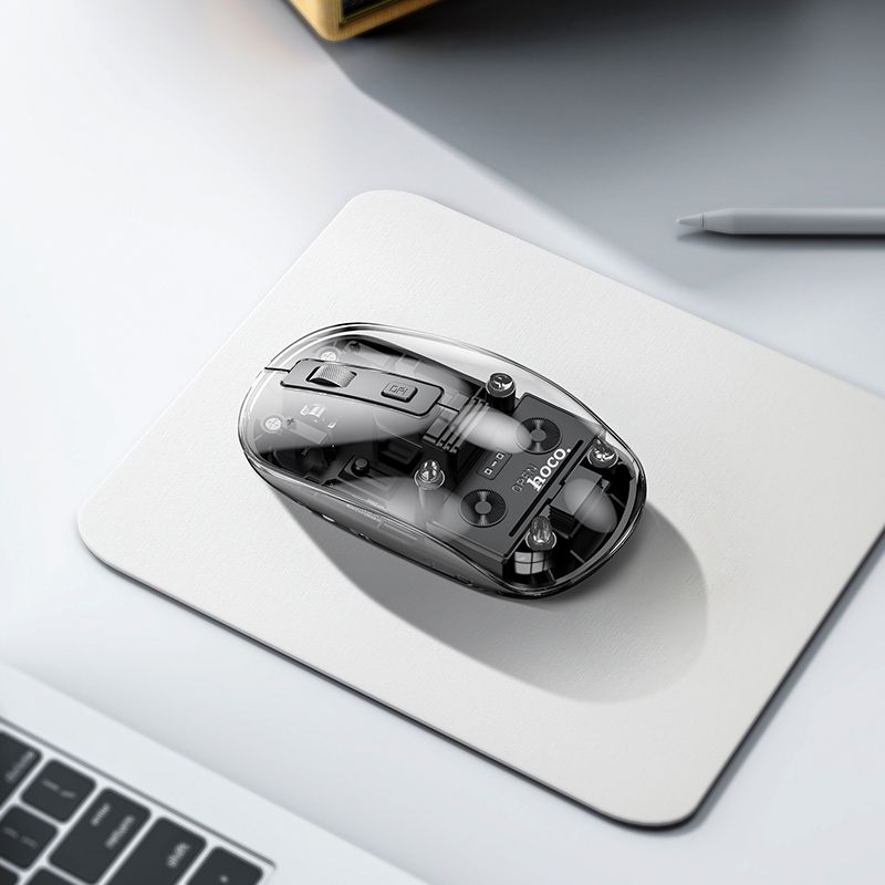 Миша HOCO GM29 Mysterious dual-mode silent wireless mouse Dark Night Black