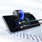 Автомобільний зарядний пристрій HOCO Z69A Vivido PD37W(2C1A) car charger with digital display set(C to C) Black
