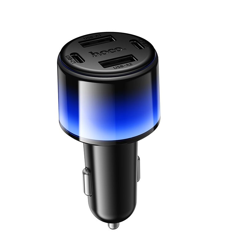 Автомобільний зарядний пристрій HOCO Z69 Vivido 24W(2C2A) car charger Black