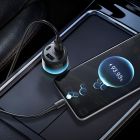 Автомобільний зарядний пристрій HOCO Z69 Vivido 24W(2C2A) car charger Black