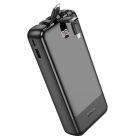 Зовнішній акумулятор HOCO J114A Charger power bank with cable and digital display(20000mAh) Black