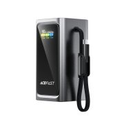 Зовнішній акумулятор ACEFAST M33-20000 100W fast charging power bank with cable and TFT display metal gray