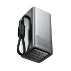 Зовнішній акумулятор ACEFAST M33-20000 100W fast charging power bank with cable and TFT display metal gray