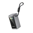 Зовнішній акумулятор ACEFAST M33-20000 100W fast charging power bank with cable and TFT display metal gray