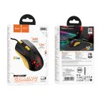 Маніпулятор миша HOCO GM51 Sky luminous gaming wired mouse black＆yellow