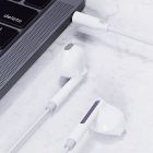 Навушники ACEFAST L14 3.5mm semi-in-ear wired earphones with mic White