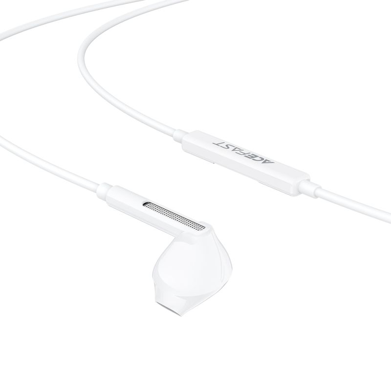 Навушники ACEFAST L13 USB-C semi-in-ear wired earphones with mic White