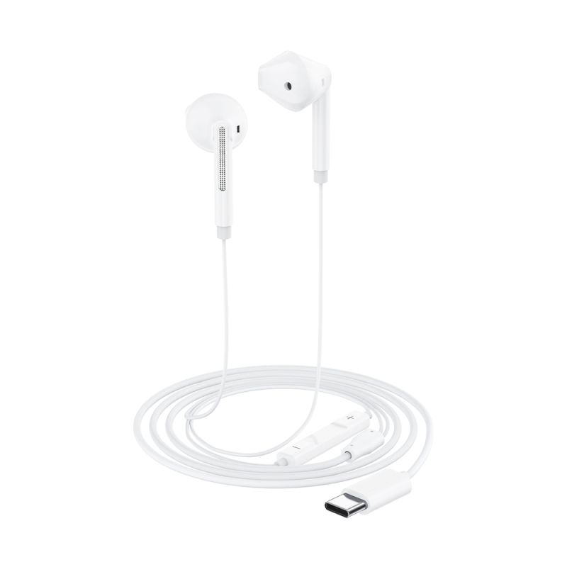 Навушники ACEFAST L13 USB-C semi-in-ear wired earphones with mic White