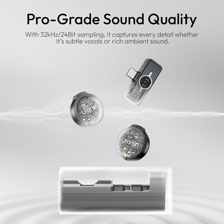 Бездротова мікрофонна система Ulanzi A21 Wireless Microphone(Black-Type C)
