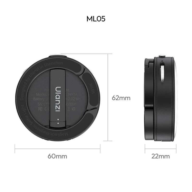 Відеосвітло Ulanzi ML05 MagLock Fill Light (Black)