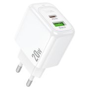 Мережевий зарядний пристрій HOCO CS54A Surplus PD20W+QC3.0 charger White