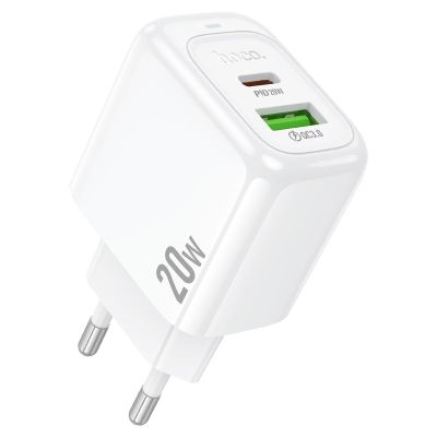 Мережевий зарядний пристрій HOCO CS54A Surplus PD20W+QC3.0 charger White