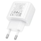 Мережевий зарядний пристрій HOCO CS54A Surplus PD20W+QC3.0 charger White