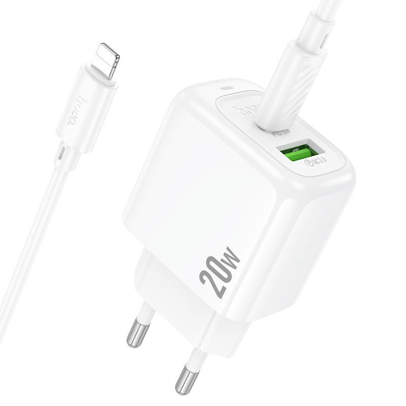 Мережевий зарядний пристрій HOCO CS54A Surplus PD20W+QC3.0 charger set(C to iP)