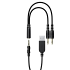 Навушники ігрові ACEFAST H16 gaming wired headset Black