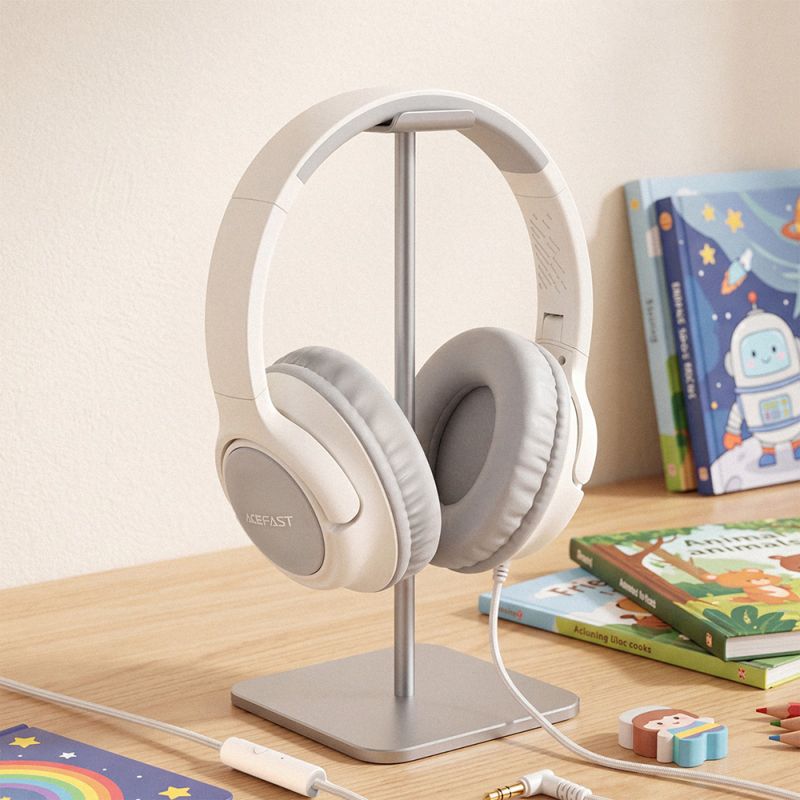 Навушники дротові ACEFAST  H18 wired headset for kids Grey White