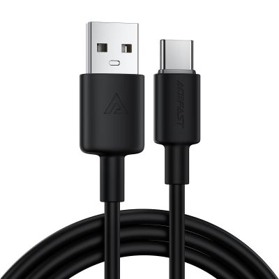 Кабель ACEFAST C25-04 USB-A to USB-C silicone charging data cable Black